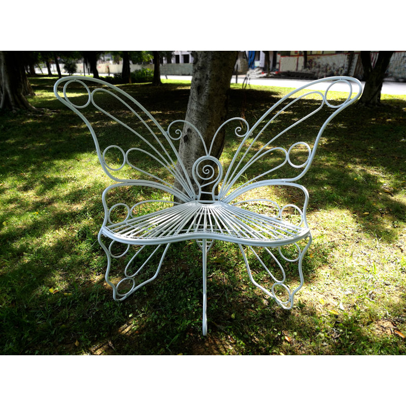 HiLine Gift Ltd. Butterfly Metal Garden Chair & Reviews Wayfair.ca